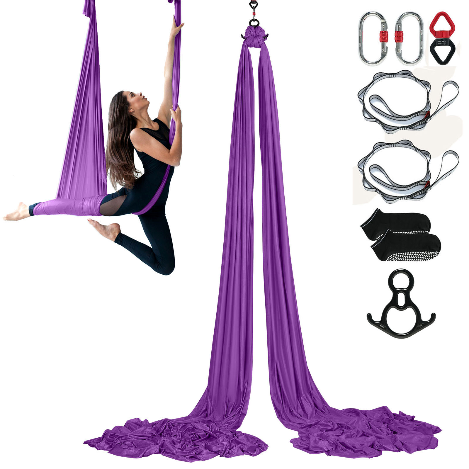 Aerial Silk Hammock - 8,7/11 Yards Aerial Yoga Hängematte &