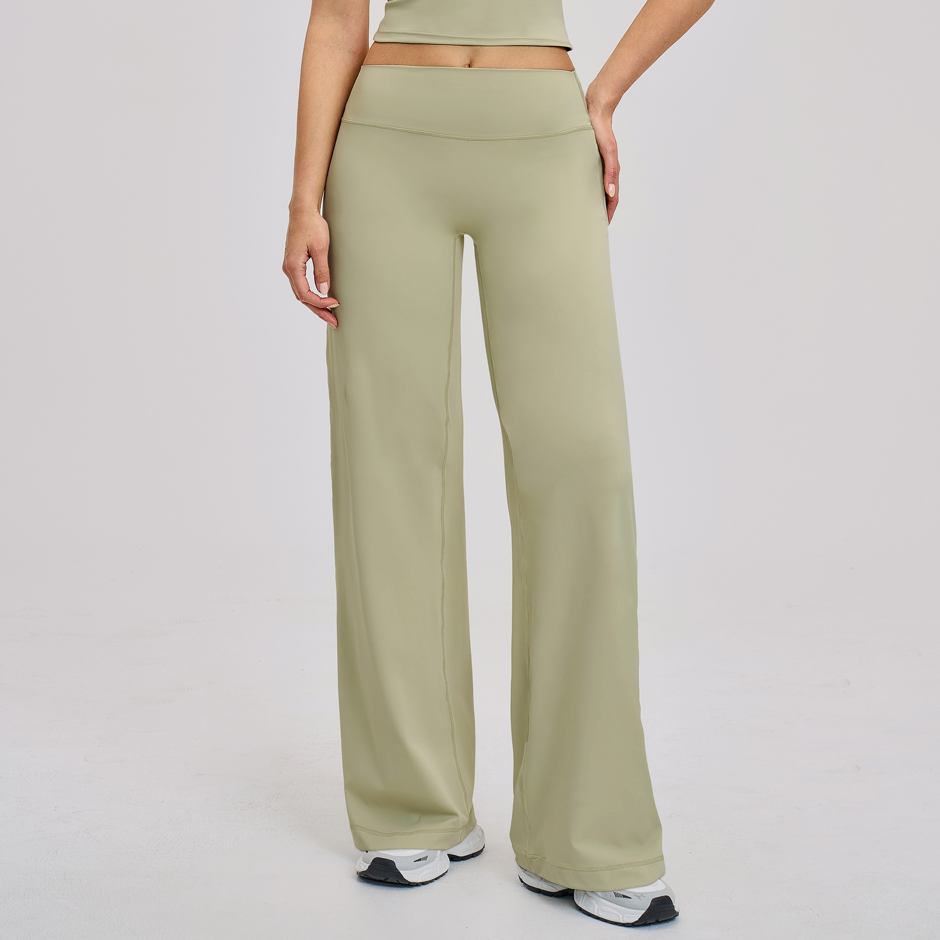 Pilates Yoga Logo - JUREN Damen Soft Motion Straight Leg