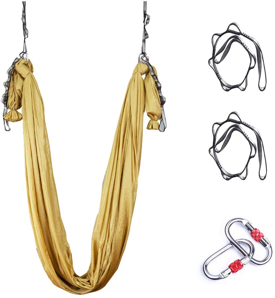 Aerial Silk Hammock - 5*2,8 m Aerial Yoga Hängematte Set