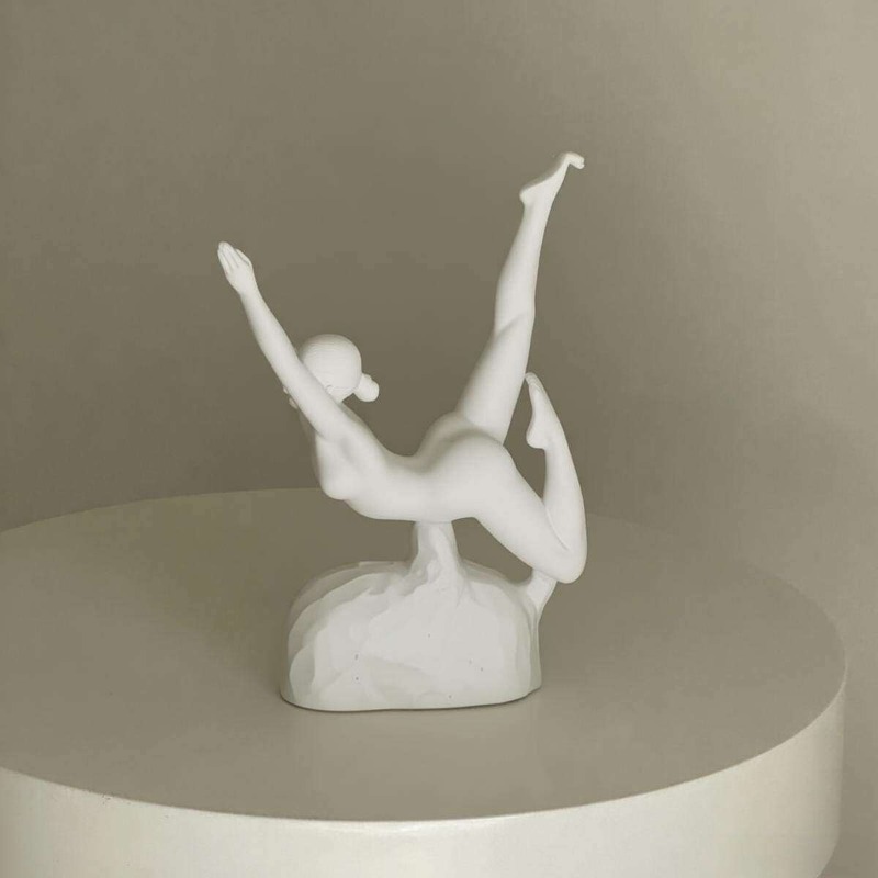 Pilates And Yoga Combined - Einfaches, fortschrittliches Yoga-Ornament, Pilates-Porträt-Skulptur, Modellzimmer, Wohnzimmer,