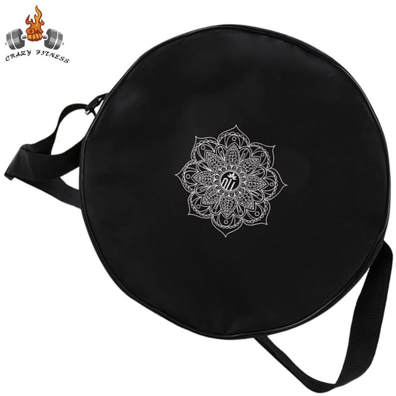 Pilates Yoga Bag - Yoga Rad Tasche Nylon schwarz Mandala