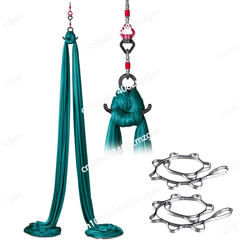 Aerial Silk Hammock - Seidenstretch-Luft-Yoga-Hängematte, Heim-Yoga-Studio-Luftentanzzubehör, rutschfeste Stretch-Hängematte aus Satin