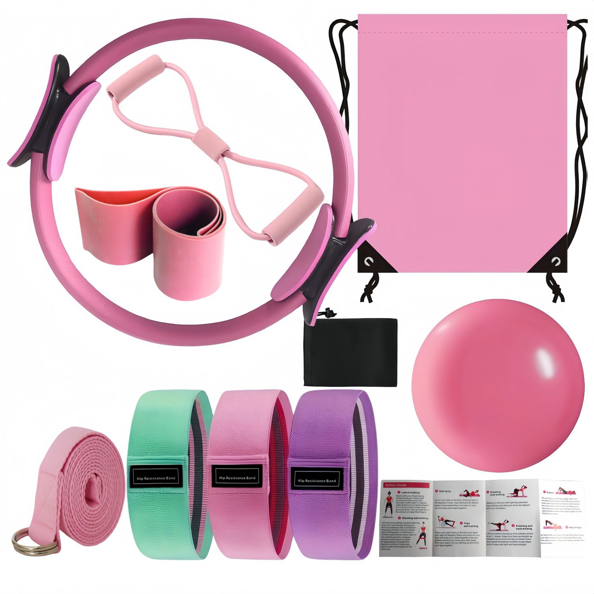 Pilates And Yoga Combined - Neues Yoga-Pilates-Kombinations-Set mit 10-teiligem Pilates-Ring und