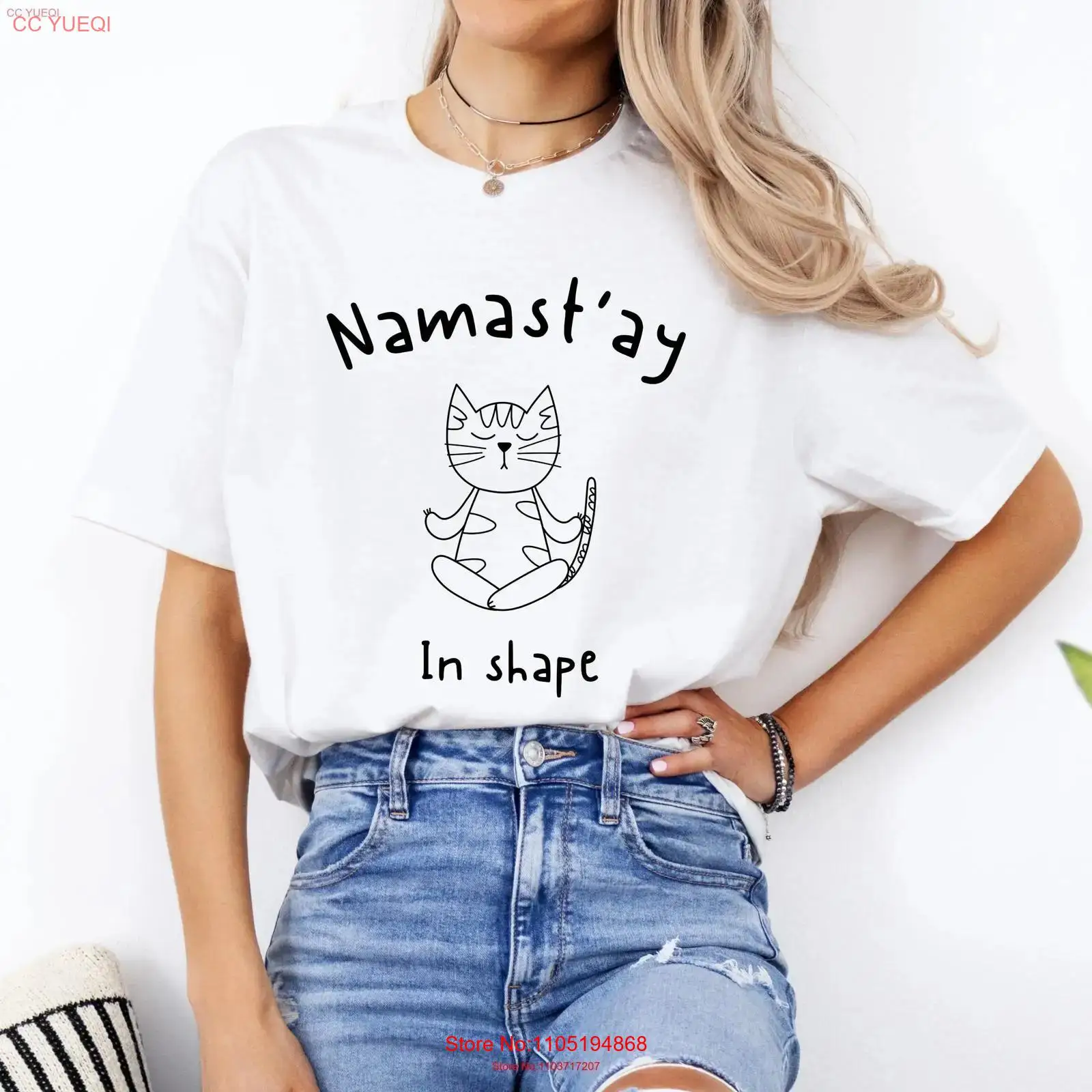 Pilates Yoga Gifts - Yoga Pilates T-Shirt für Frauen Katze