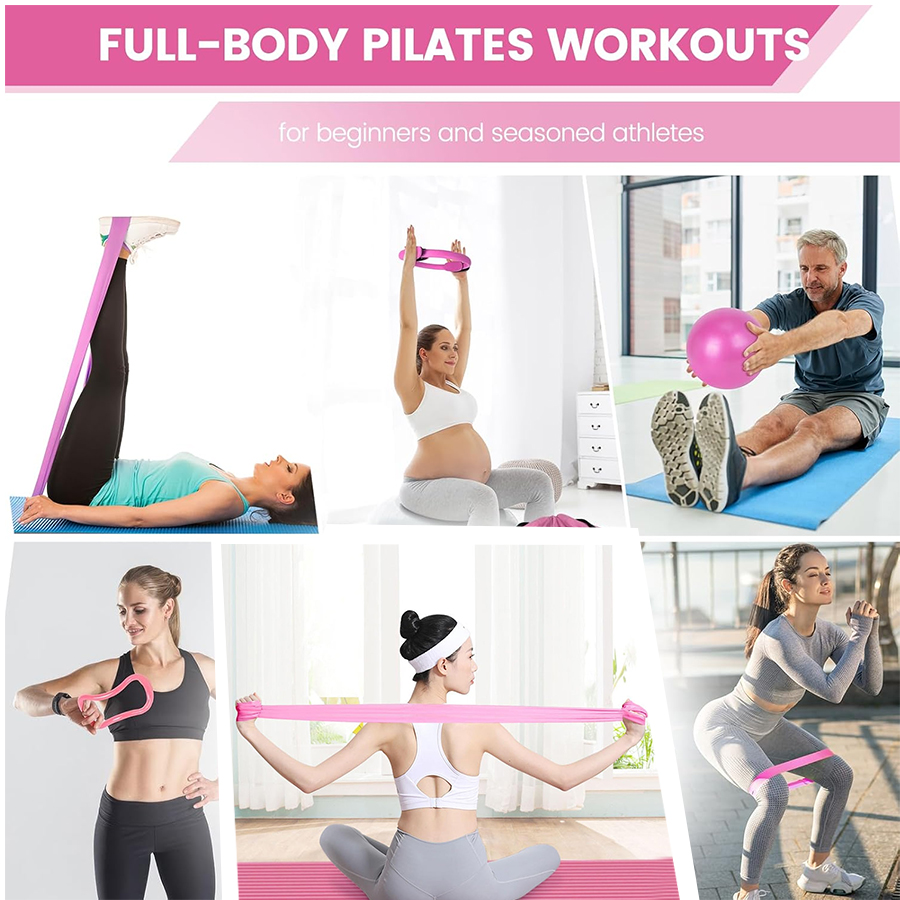Fünfteiliges Pilates-Essential – Pilates Yoga Logo Bewertung und Preis