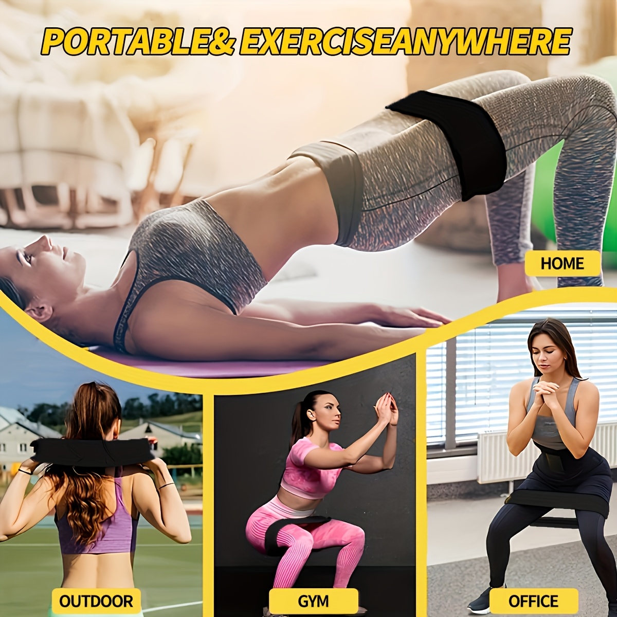 3-teiliges Widerstandsband-Set – Pilates Yoga Kit Bewertung und Preis
