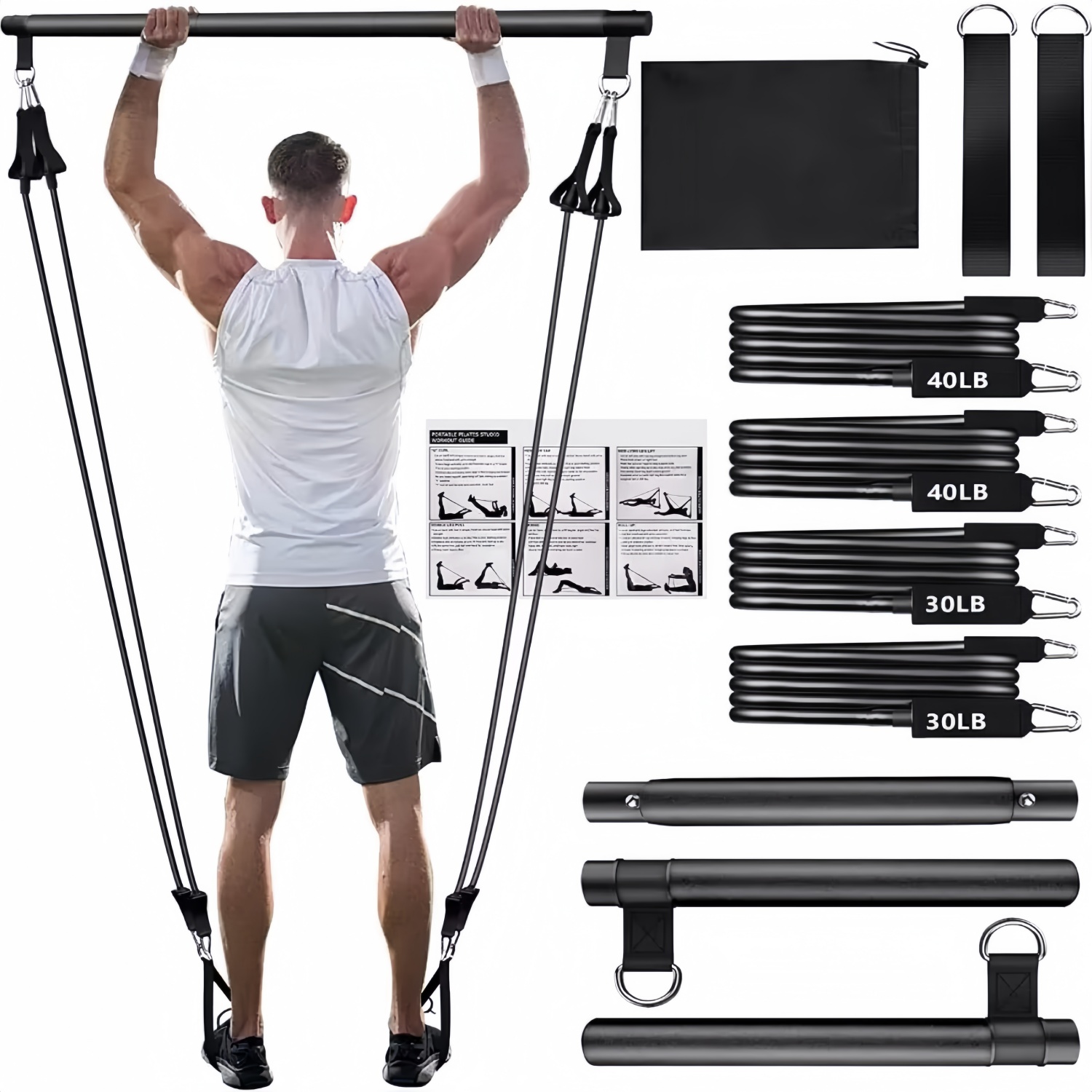 Tragbarer Yoga-Pilates-Bar-Sti – Pilates Yoga Tone Bewertung und Preis
