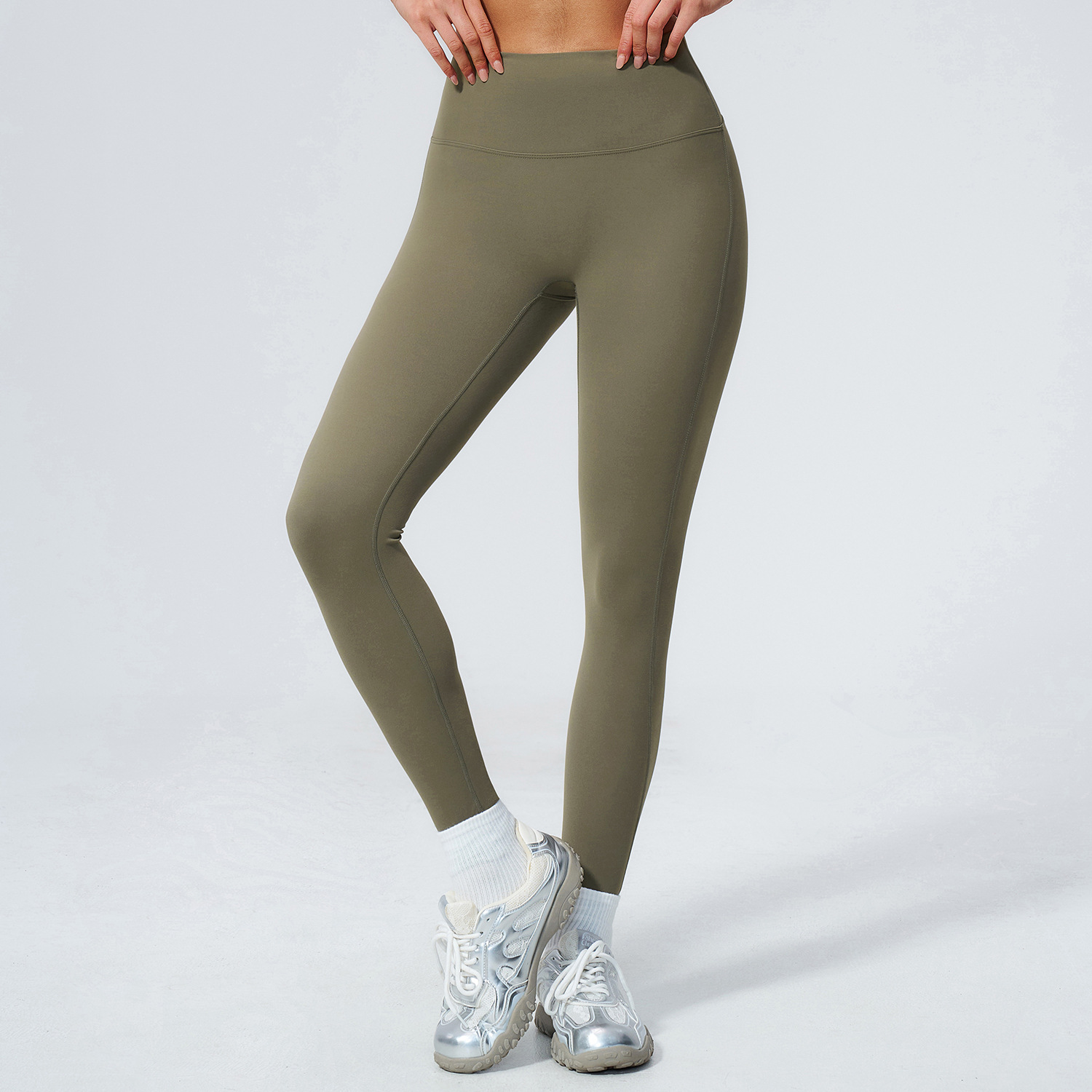 Damen High-Waist Yoga-Leggings – Pilates Yoga Logo Bewertung und Preis